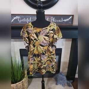 Rafaella Floral Ladies Short-sleeved Blouse